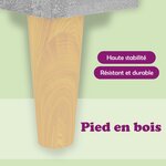 vidaXL Buffet gris béton 57x35x70 cm bois d'ingénierie