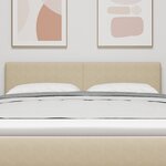 tête de lit LED design simple vert clair et gris 72 cm en velours côtelé
