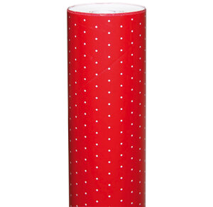 Rouleau papier cadeau alliance l70 cm x 50 m pois rouges clairefontaine