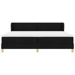 Lit box spring vidaXL avec matelas - Noir  200x200 cm  Tissu