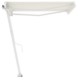 vidaXL Auvent automatique sur pied 350x250 cm Crème