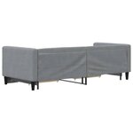 vidaXL Lit de jour avec gigogne et tiroirs sans matelas 80x200 cm