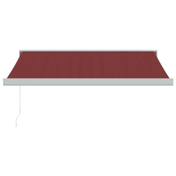vidaXL Auvent manuel rétractable bordeaux 300x250 cm