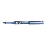 Roller rechargeable hi-techpoint v7 begreen pointe moyenne encre liquide bleu x 10 pilot