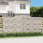 vidaXL Paniers à gabions arqués 6 Pièces 400x50x180/200 cm Fer galvanisé