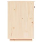Bureau table poste de travail meuble d'ordinateur informatique étude 95 x 50 x 75 cm bois massif de pin brun 02_0023379