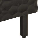 vidaXL Table de chevet noir 40x33x46 cm bois de manguier solide