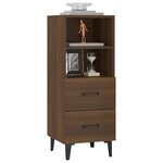 vidaXL Buffet Chêne marron 34 5x34x90 cm Bois d'ingénierie