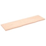 vidaXL Dessus de table 180x50x(2-4) cm bois de chêne massif non traité
