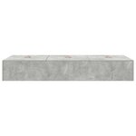 vidaXL Cadre de lit de rangement en béton gris 80x200 cm