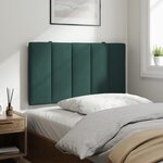 vidaXL Coussin de tête de lit vert foncé 80 cm velours