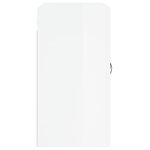 vidaXL Armoire murale Blanc brillant 60x31x60 cm Bois d'ingénierie