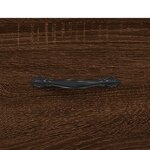 vidaXL Meuble TV Chêne marron 80x36x50 cm Bois d'ingénierie