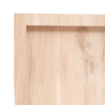 vidaXL Étagère murale 100x40x(2-4) cm bois de chêne massif non traité