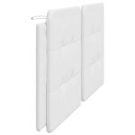 vidaXL Coussin de tête de lit blanc 200 cm similicuir