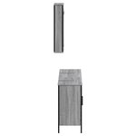 vidaXL Ensemble de meubles de salle de bain 3 Pièces Sonoma gris