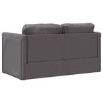 vidaXL Canapé-lit 2 en 1 gris 112x174x55 cm similicuir