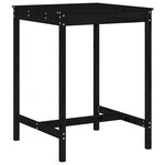 vidaXL Ensemble de bar de jardin 5 Pièces noir bois de pin massif
