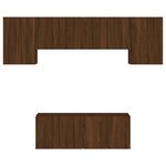 vidaXL Unités murales TV 6 Pièces chêne marron bois d'ingénierie