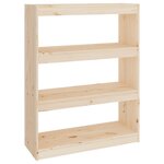 vidaXL Bibliothèque/Séparateur de pièce 80x30x103 5 cm pin massif