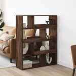 vidaXL Bibliothèque chêne marron 100x33x125 5 cm bois d'ingénierie
