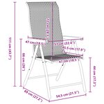 vidaXL Ensemble de Jardin 5 Pièces Marron Rattan PE