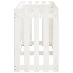 vidaXL Lit surélevé de jardin design de clôture 200x50x70cm pin massif