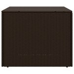 vidaXL Boîte de rangement de jardin marron 291L résine tressée
