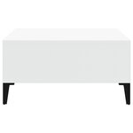vidaXL Table basse blanc 60x60x30 cm bois d'ingénierie