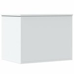 vidaXL Boîte de rangement blanc 60x42x46 cm bois d'ingénierie