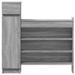 vidaXL Armoire à chaussures sonoma gris bois d'ingénierie