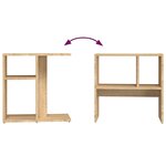 vidaXL Table d'appoint Chêne sonoma 50x30x50 cm Bois d’ingénierie