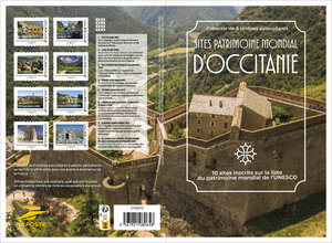 Collector 8 timbres - Sites Patrimoine mondial d'Occitanie - Lettre Verte