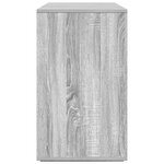 vidaXL Buffet gris Gris sonoma Bois d'ingénierie 135 x 41 x 75 cm
