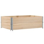 vidaXL Jardinière 120x80 cm bois massif de pin