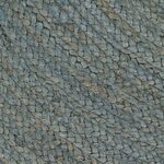 vidaXL Tapis fait à la main Jute Rond 240 cm Vert olive