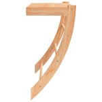vidaXL Porte-serviette 60x25 5x49 cm Bois massif de noyer