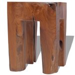 vidaXL Tabouret Bois de teck massif