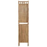 vidaXL Cloison de séparation 4 panneaux Bambou 160x180 cm