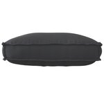 vidaXL Coussin de Palette Dossier Noir 70x40x12 cm Tissu Oxford