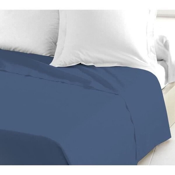 Drap plat - 240 x 300 cm -Bleu