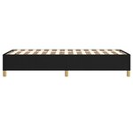 vidaXL Cadre de lit sans matelas noir 100x200 cm tissu