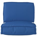 vidaXL Coussins de palette en tissu Oxford bleu royal  2 pièces