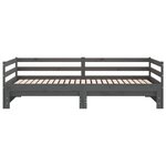 vidaXL Lit coulissant sans matelas gris 2x(90x200) cm