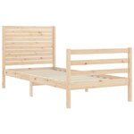 vidaXL Cadre de lit sans matelas bois massif