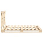 vidaXL Cadre de lit avec tête de lit 160x200 cm bois de pin massif