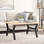 vidaXL Pieds de table basse cadre en Y 80x70x43 cm acier