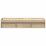 vidaXL Cadre de lit sans matelas chêne sonoma 90x190 cm