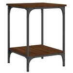 vidaXL Table basse chêne marron 40x40x55 cm bois d'ingénierie