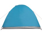 vidaXL Tente de camping à dôme 4 personnes bleu imperméable